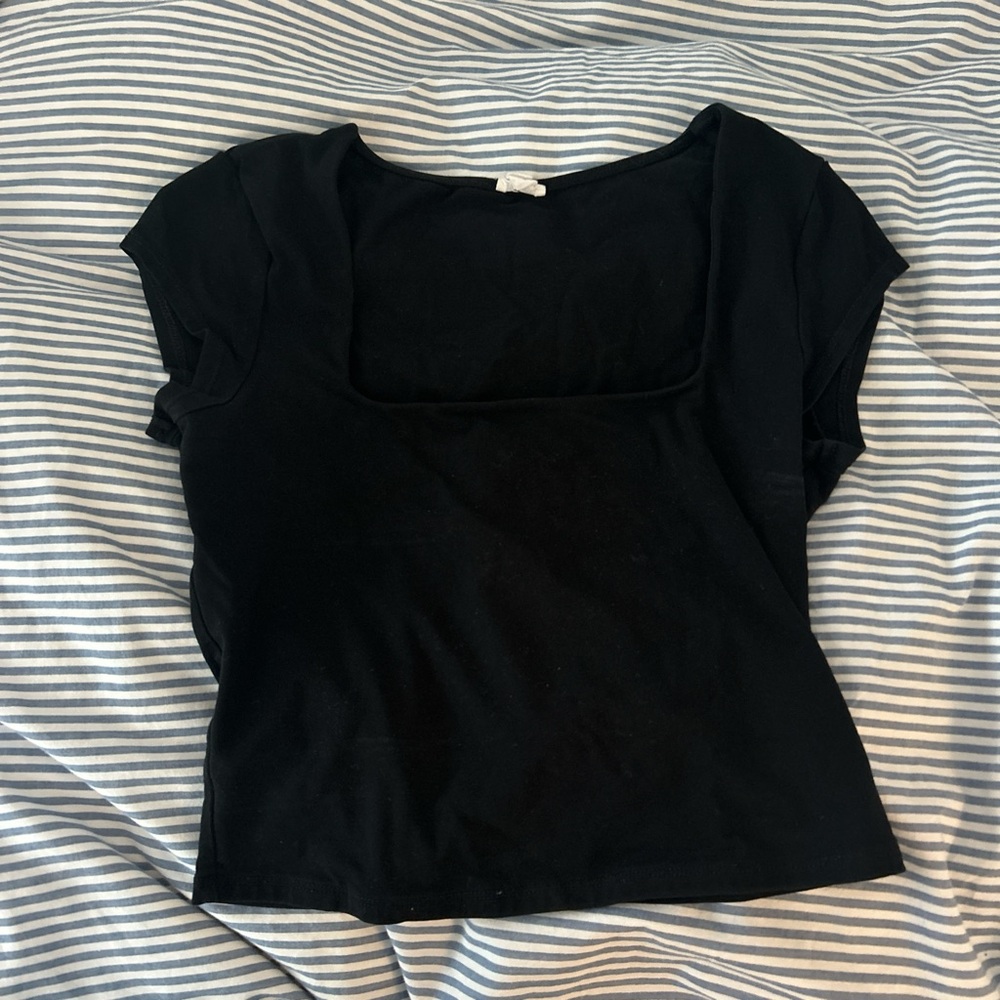 Garage Black Crop Top